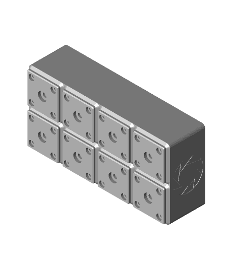 Assorted Tool Tray, Gridfinity 2x4 base 3d model