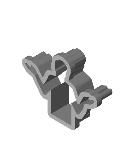 Shrugging Guy Cookie Cutter.st 3d model