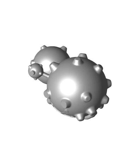 Weezing Pokemon - Multipart 3d model