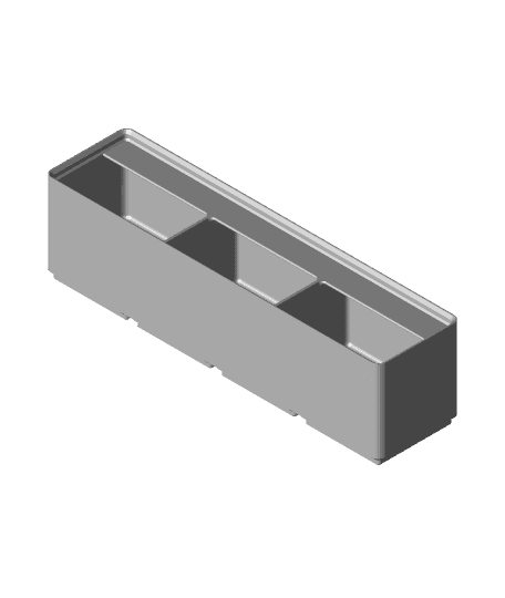 Divider Box 4x1x6 3-Compartment.stl 3d model