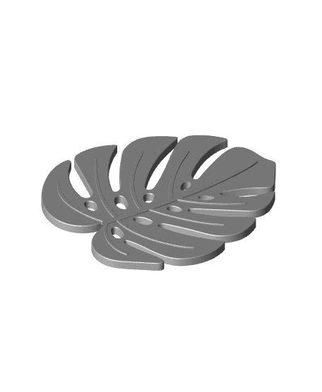 Monstera Coaster 3d model