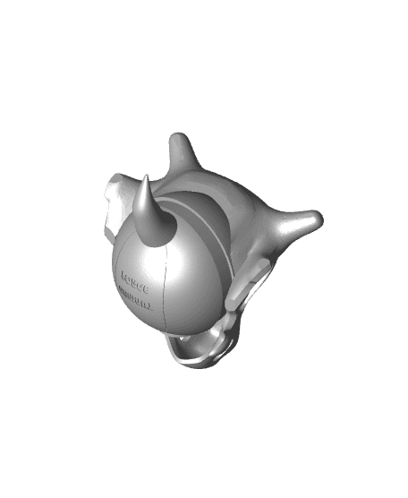 Cubone Pokeball (MULTIPART).stl 3d model