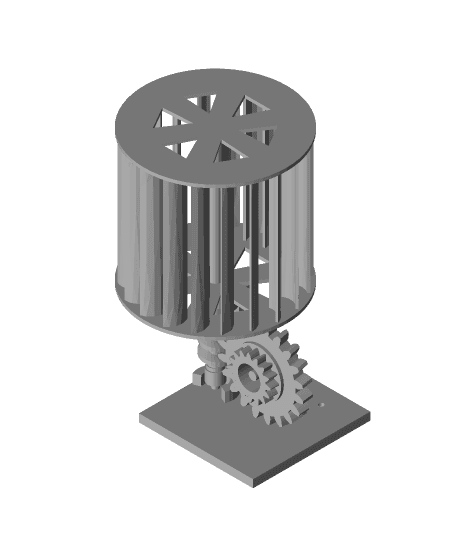 Mini Vertical Turbine 3d model