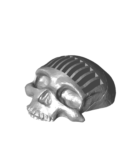 Skull game card holder 3d model