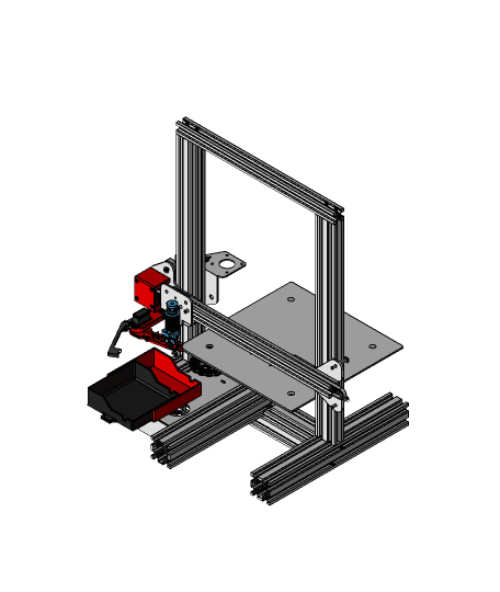 SMuFF Wiper + Purge Bin for Ender-3-Pro 3d model