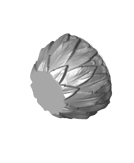 Feather Dragon Egg 3d model