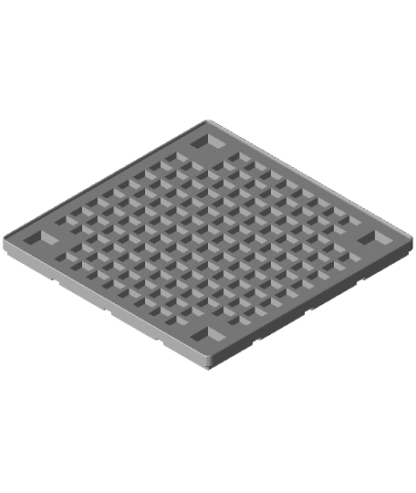 Gridfinity Paintbrush Holder 3d model