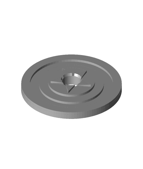 Captain America 45 Record Adapter 3d model