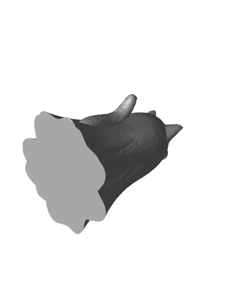 Tiny Ghost Cat (inc 3mf) 3d model