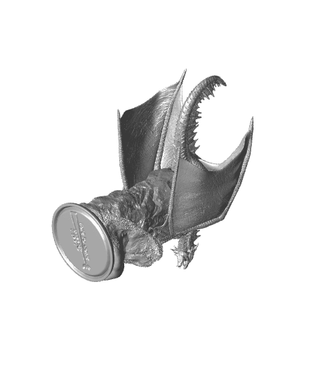 Adult Bronze Dragon 3d model