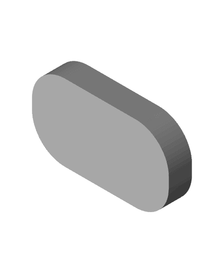 Oval burger mold 3d model