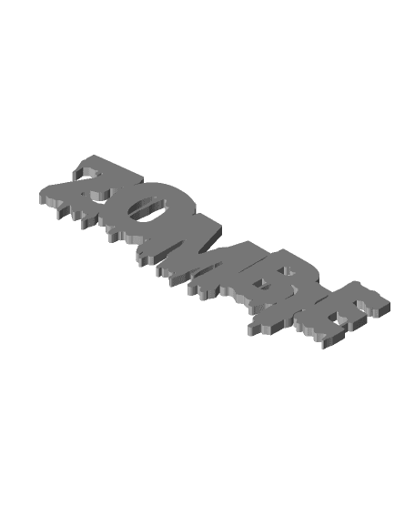 Zombie Sign 3d model