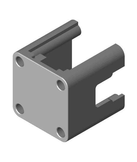 X limit switch bracket for linear rail mod 3d model