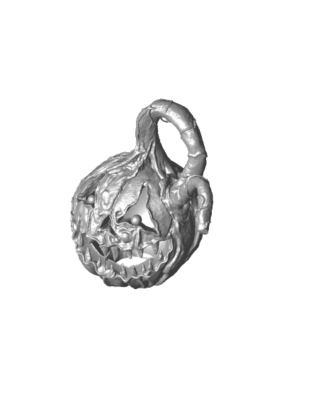 Creepy Leather Pumpkin 3d model