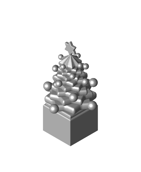 4 Foot Christmas Tree 3d model