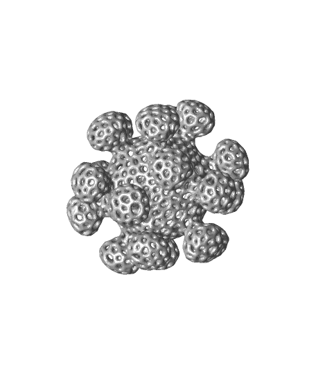 Coronavirus Christmas Ornament 3d model