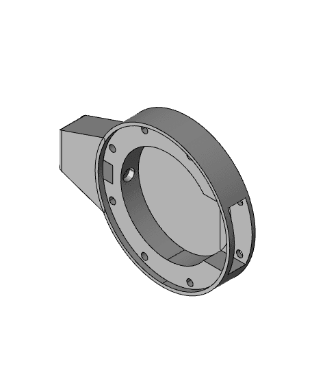 GIM6010-8 Back Beam Mount.step 3d model