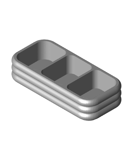 Modular Desk Tray Type 1 3d model