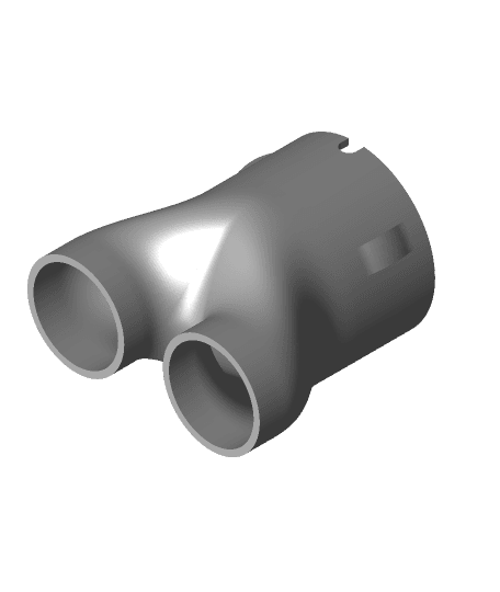 Dust Collector Y-Pipe Splitter 3d model