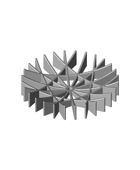 Modern Fruit Bowl Snowflake 3d model