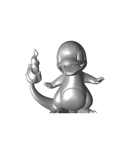 Charmander - Pokemon - Fan Art 3d model