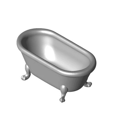 Claw Foot Tub (For Raphael TMNT Scene) 3d model