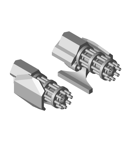 labadorian gatling gun 3d model