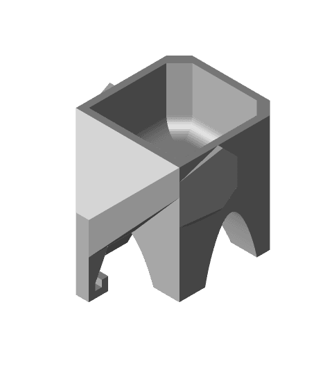 LOW POLY ELEPHANT PLANTER 3d model