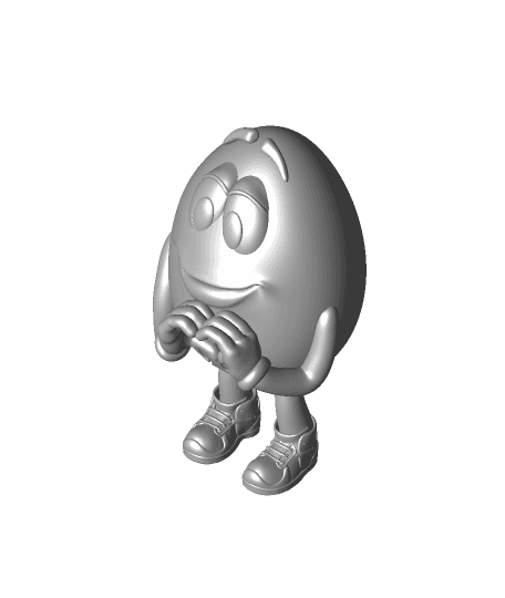 Yellow M&M -Spreading Love 3d model