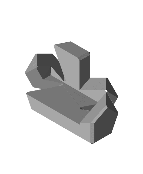 Tsugite 2x2 Hollow Cube 3d model