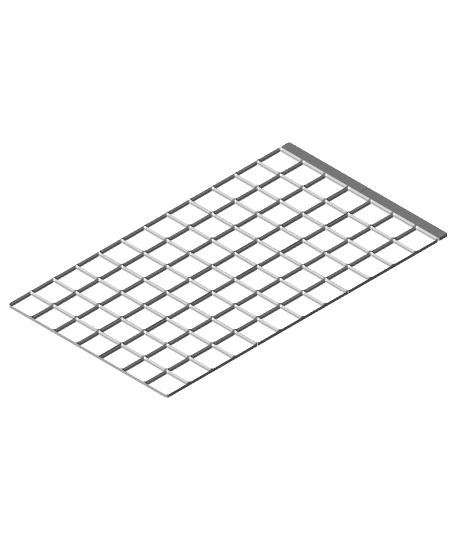 Gridfinity IKEA ALEX Drawer Split 7x12 Frame for 220x220 Buildplates 3d model