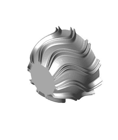 wavy bowl (vase mode) 3d model