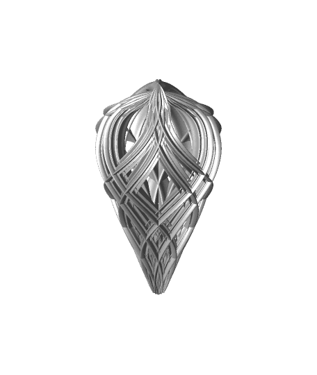 Christmas Teardrop Ornament 3 3d model