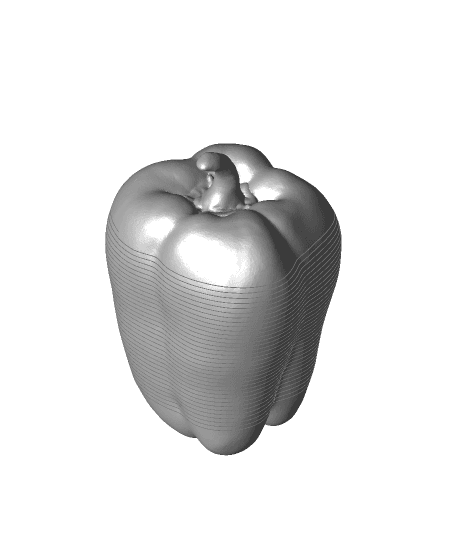 Bell Pepper Springo (2 sizes) 3d model