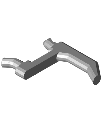 60 mm, Pegboard Click Hook 3d model