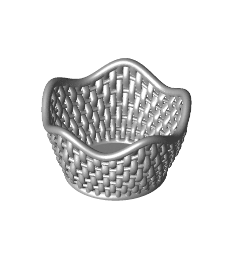 Wacky Wicker Broccoli Basket 3d model