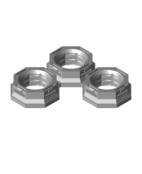 Triple Snap Connector 3d model