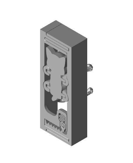 Hanging Cat Adjustable Book Nook 3d model