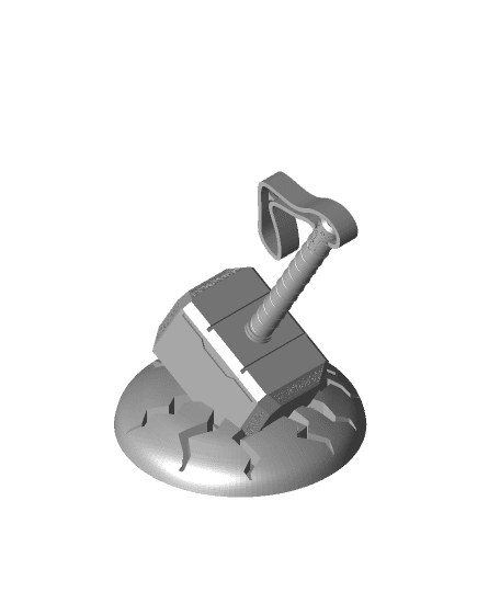 Thor - Mjolnir - Headphone Holder 3d model