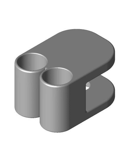 ear plug holder - push assist 3d model