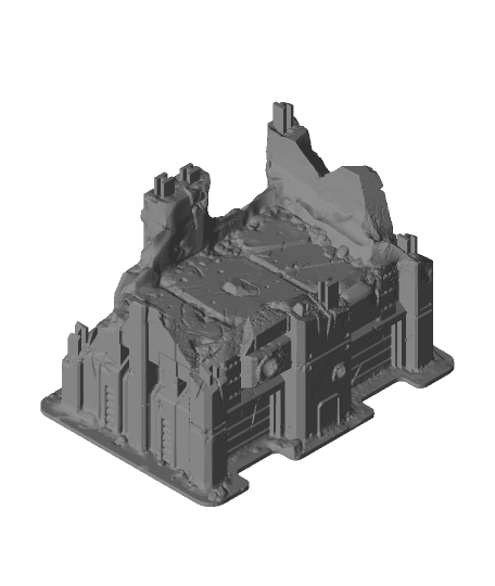 Industrial Mid - Damaged 3d model