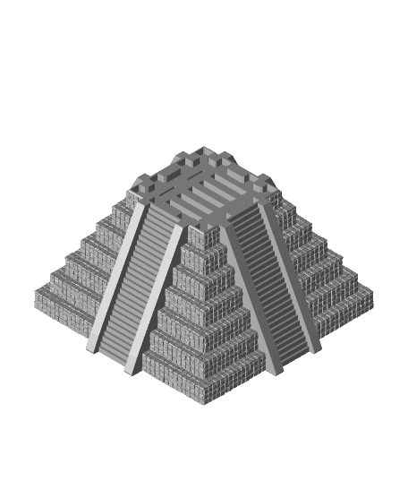 Aztec temple 3d model