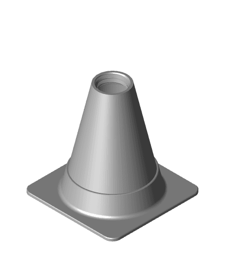 Traffic Cone Door Stopper 3d model