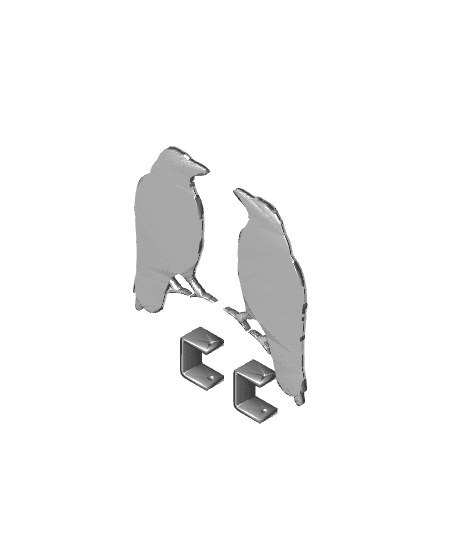 Raven Curtain Holdback 3d model