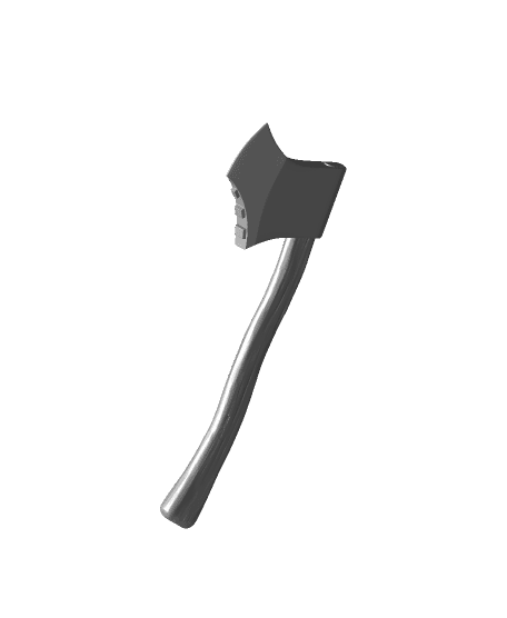 Axe Through Head Headband 3d model