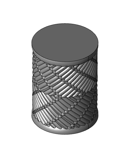 Swept Cord Vase 3d model