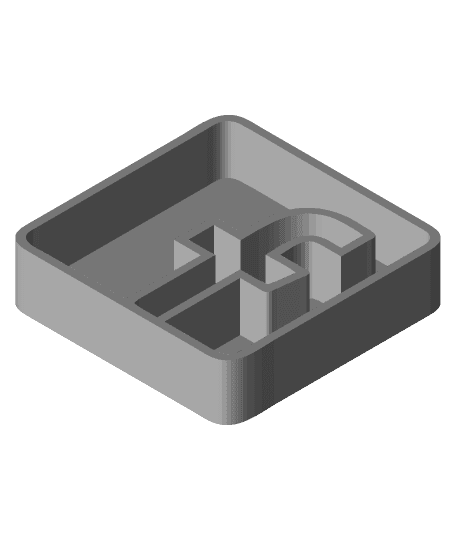 3D Facebook Logo Tray 3d model