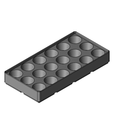 Gridfinity ER25 collet holder 3d model