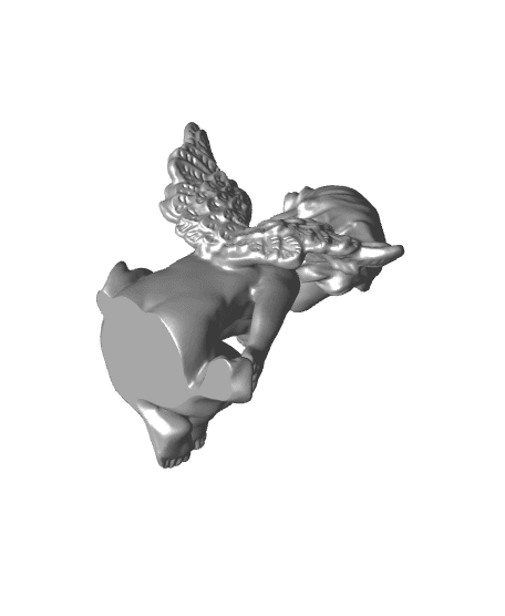 Cherub kiss 3d model