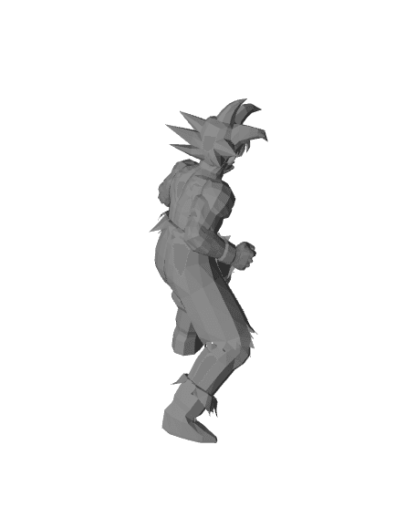 Goku Battle Damage 3d model